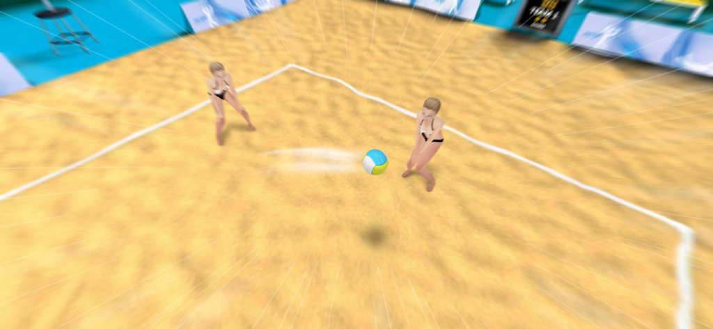 Real Volleyball Champions 3D - Action-packed beach volleyball match gameplay on a sand court
