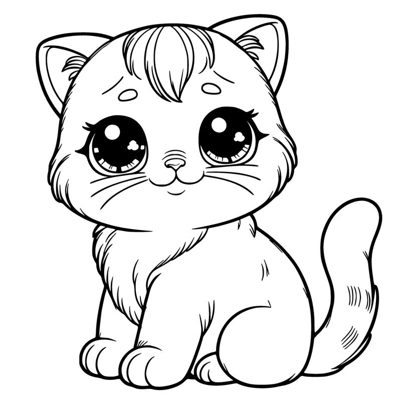 cute realistic, cat