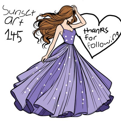 realistic woman with dress flowing in the wind