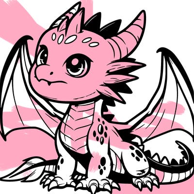 fierce baby night dragon