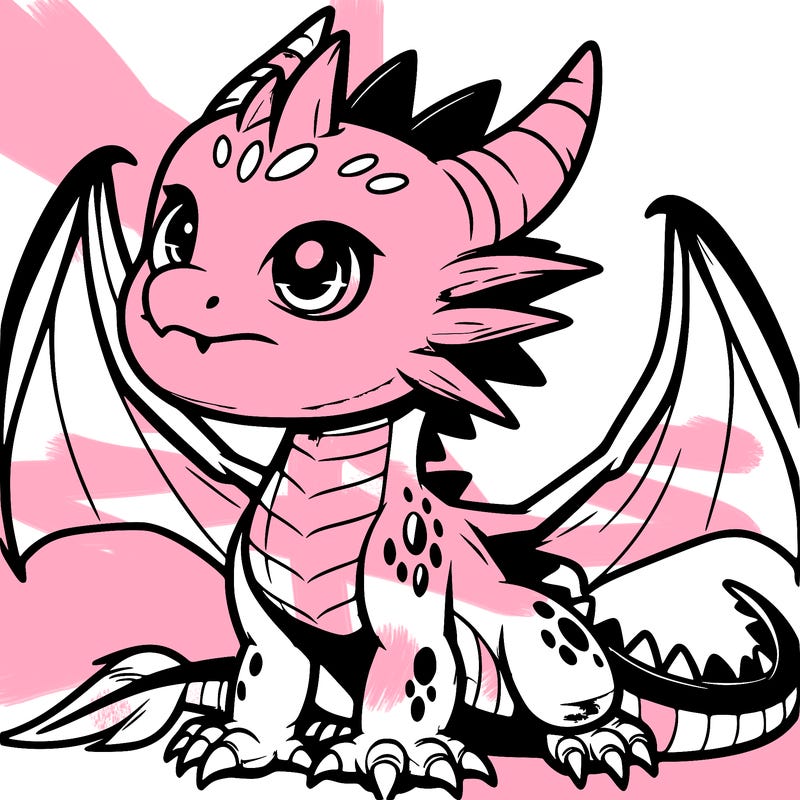 fierce baby night dragon