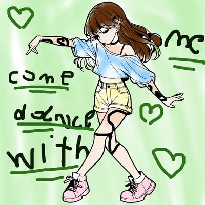 realistic girl danceing