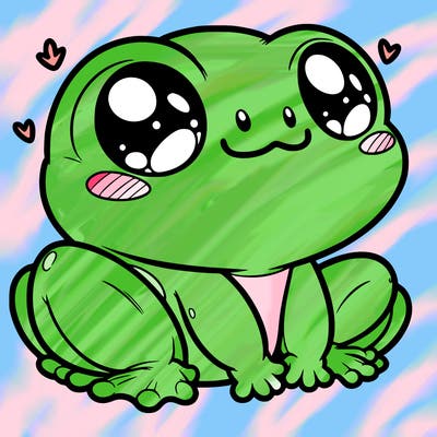 cute frog person realistic