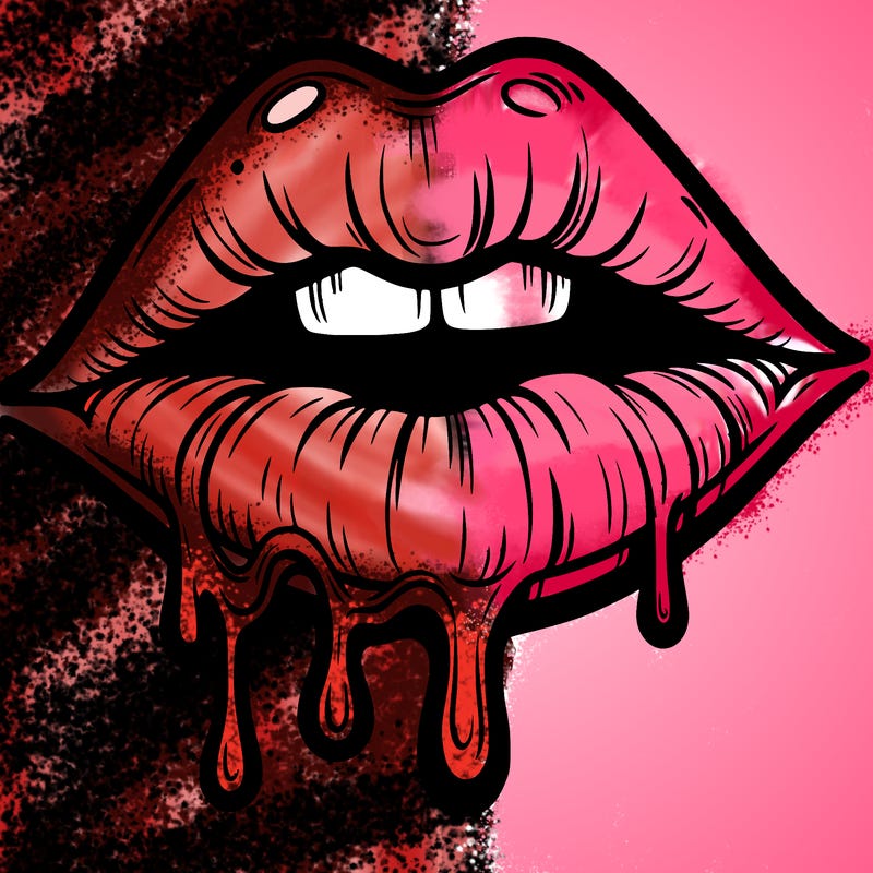 lips that look realistic and drip