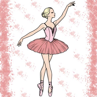 realistic ballerina