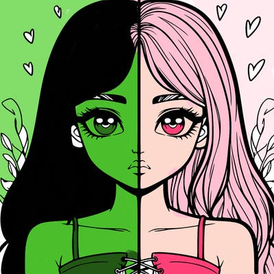 realistic girl split