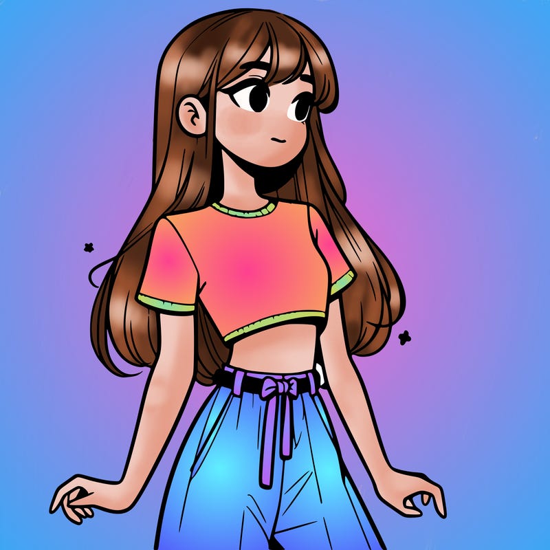 girl in a cute crop top