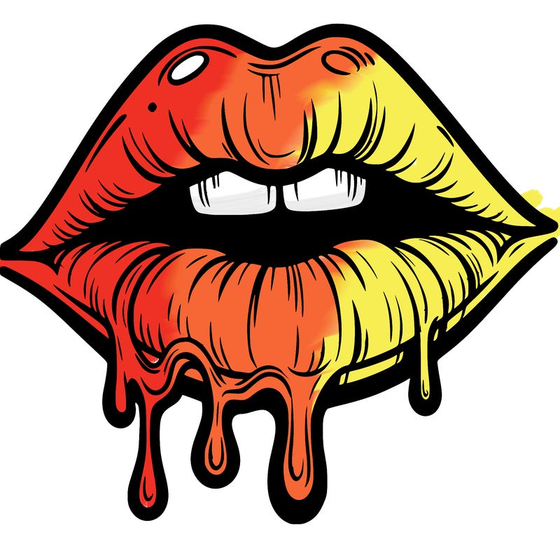 lips that look realistic and drip
