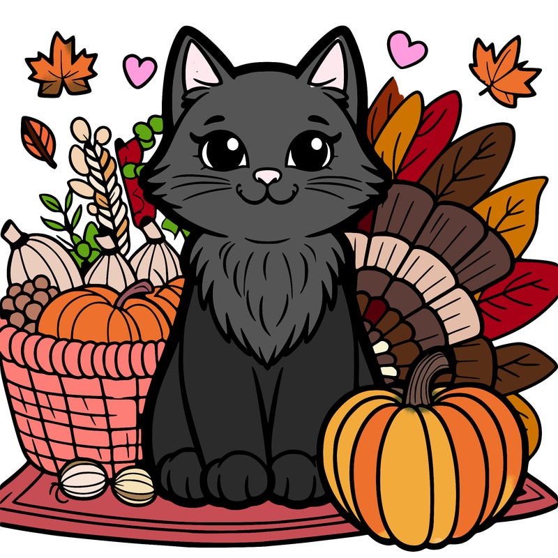thanksgiving cat