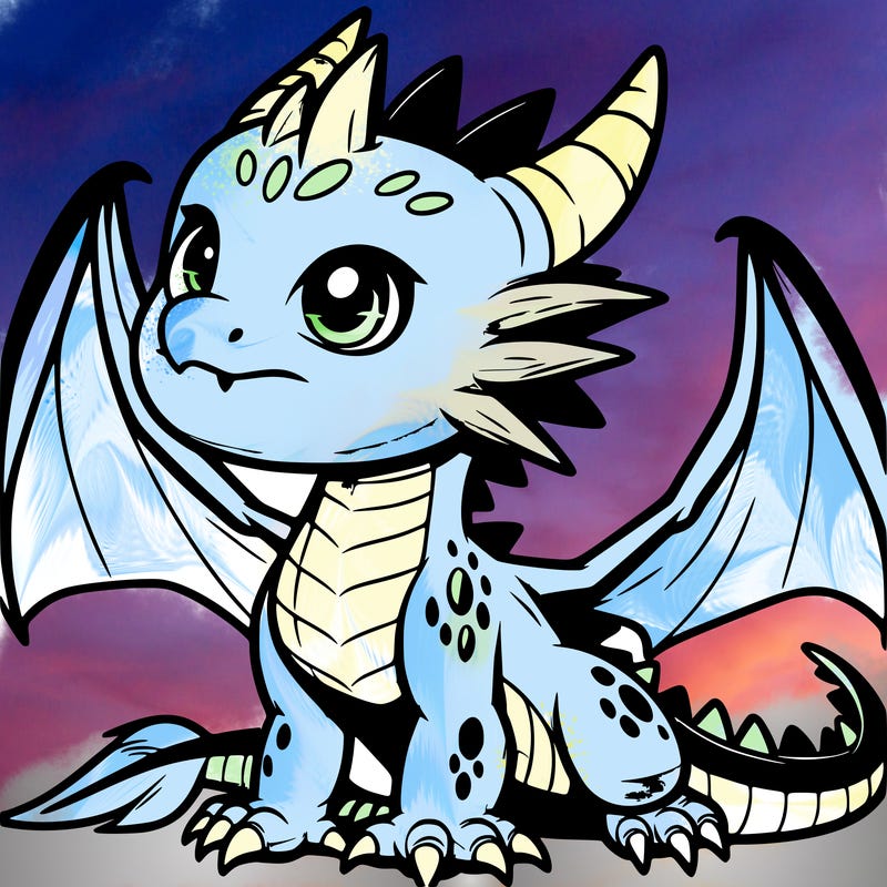 fierce baby night dragon