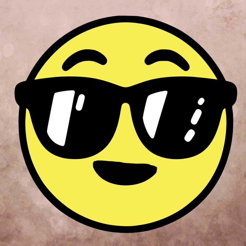 emoji with sunglasses