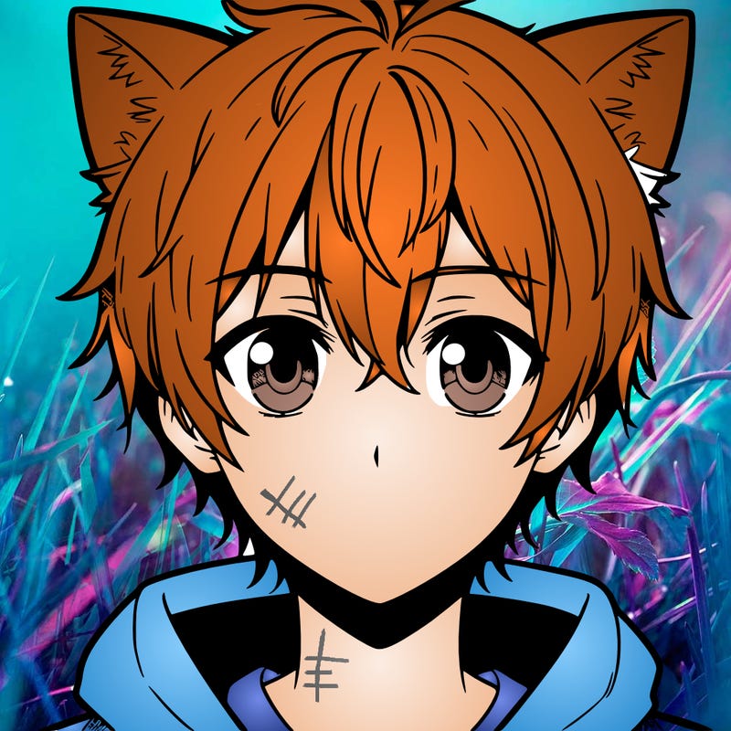 anime boy with cat ears