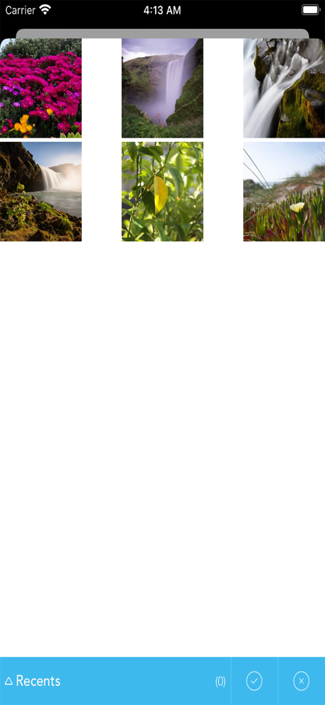 Photo to PDF - Converter - Interface of the app showing a grid of images for selecting photos to convert into a PDF