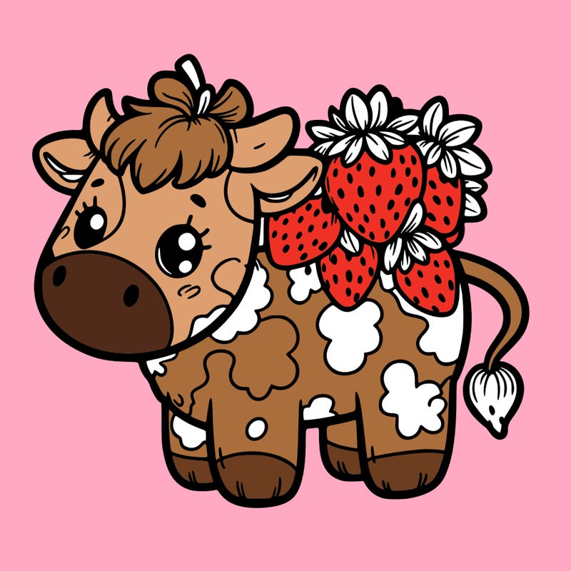 strawberry cow