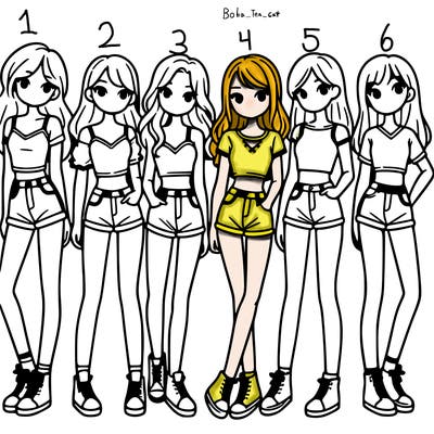 a group of girls wearing crop tops and shorts