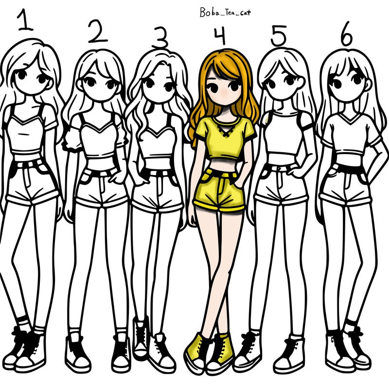 a group of girls wearing crop tops and shorts