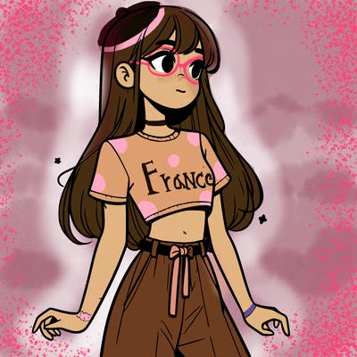 girl in a cute crop top