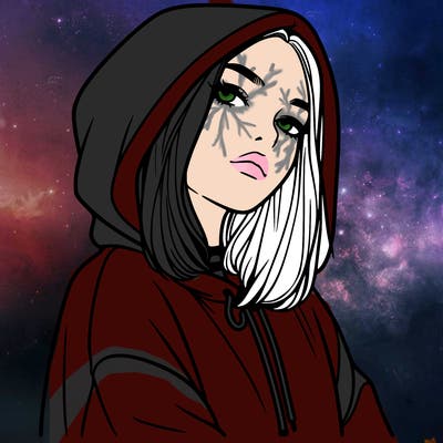 a realistic girl in a hoodie