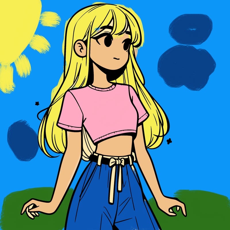 girl in a cute crop top