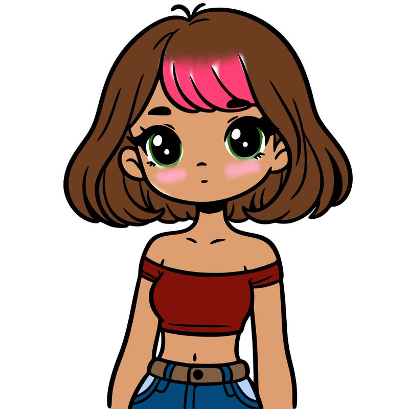 girl in a cute crop top