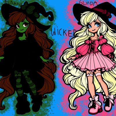alphabet and glenda from wicked