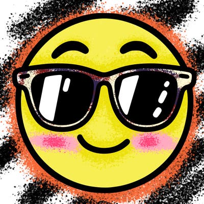 emoji with sunglasses