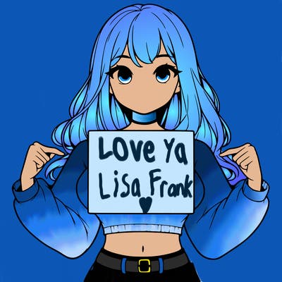 girl holding a blank sign in a long sleeve crop top