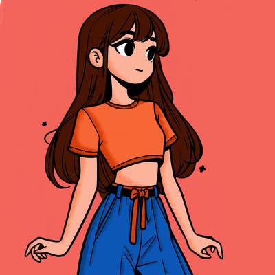 girl in a cute crop top