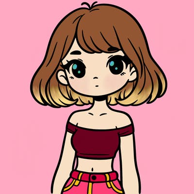 girl in a cute crop top