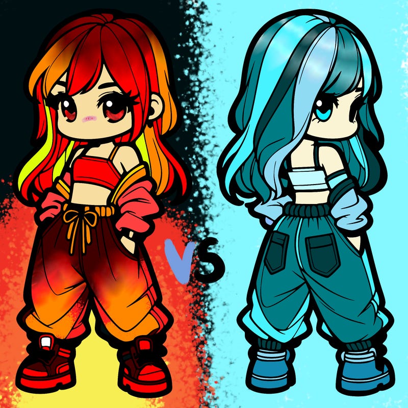 girl in crop top and baggy pants