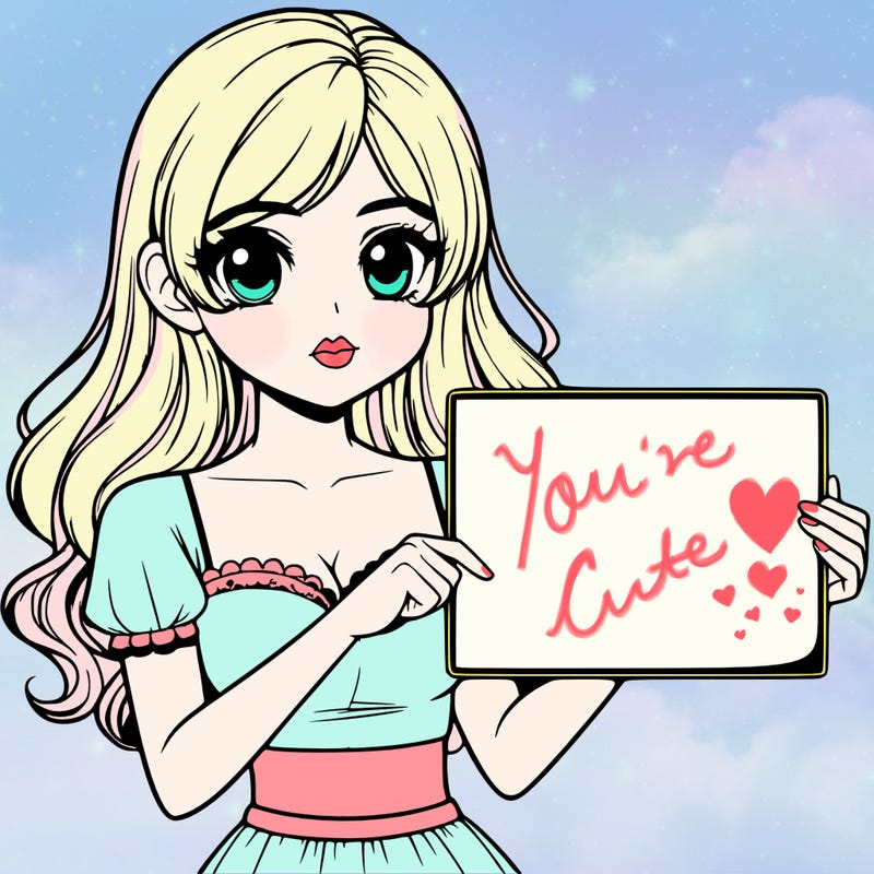 realistic pretty girl holding blank sign