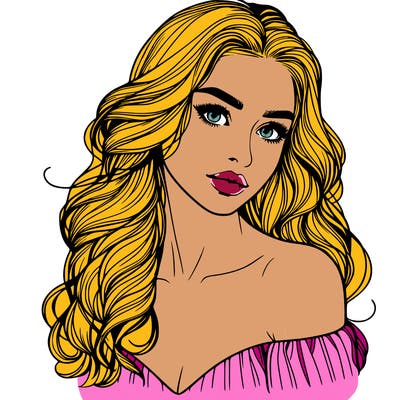 beautiful realistic girl