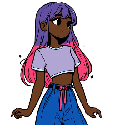 girl in a cute crop top