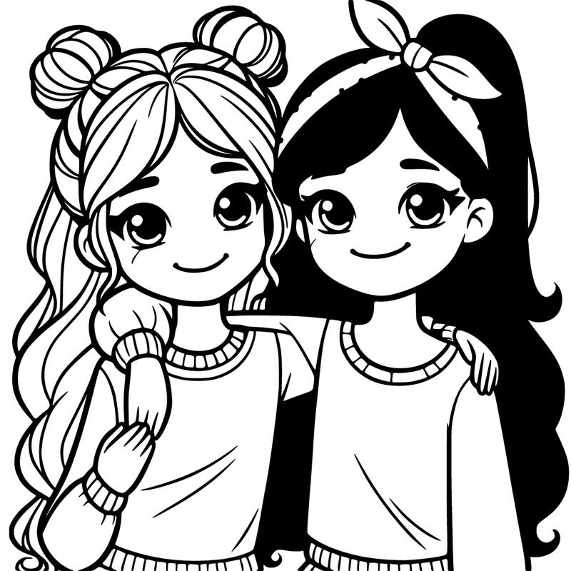 two girl best friends