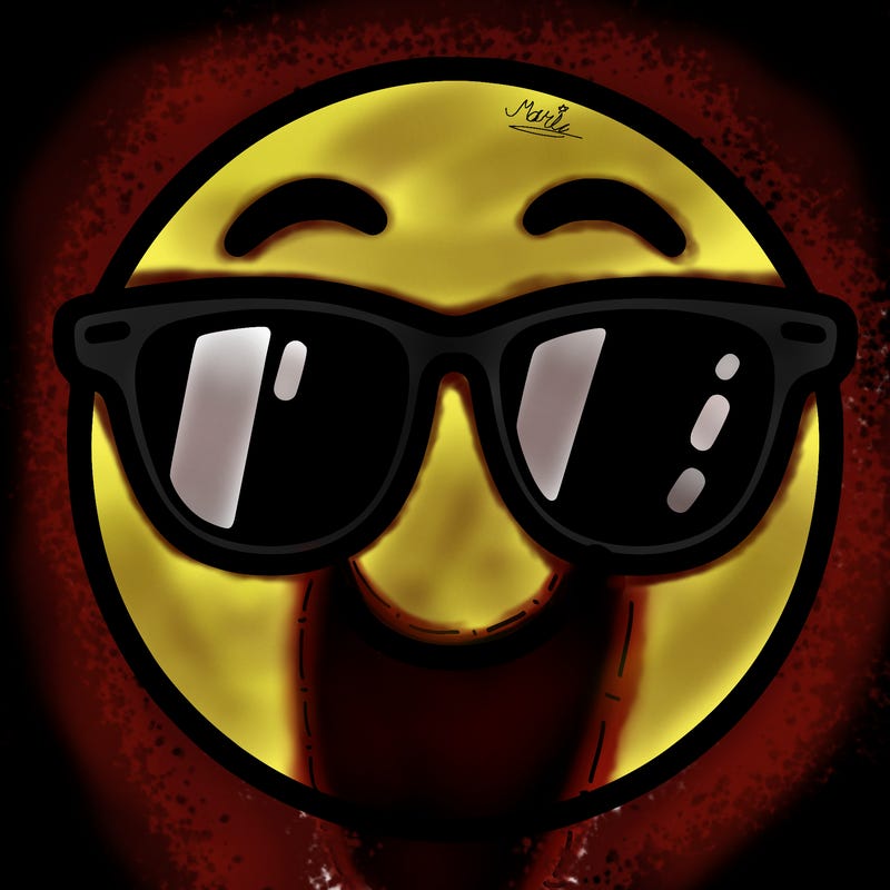 emoji with sunglasses
