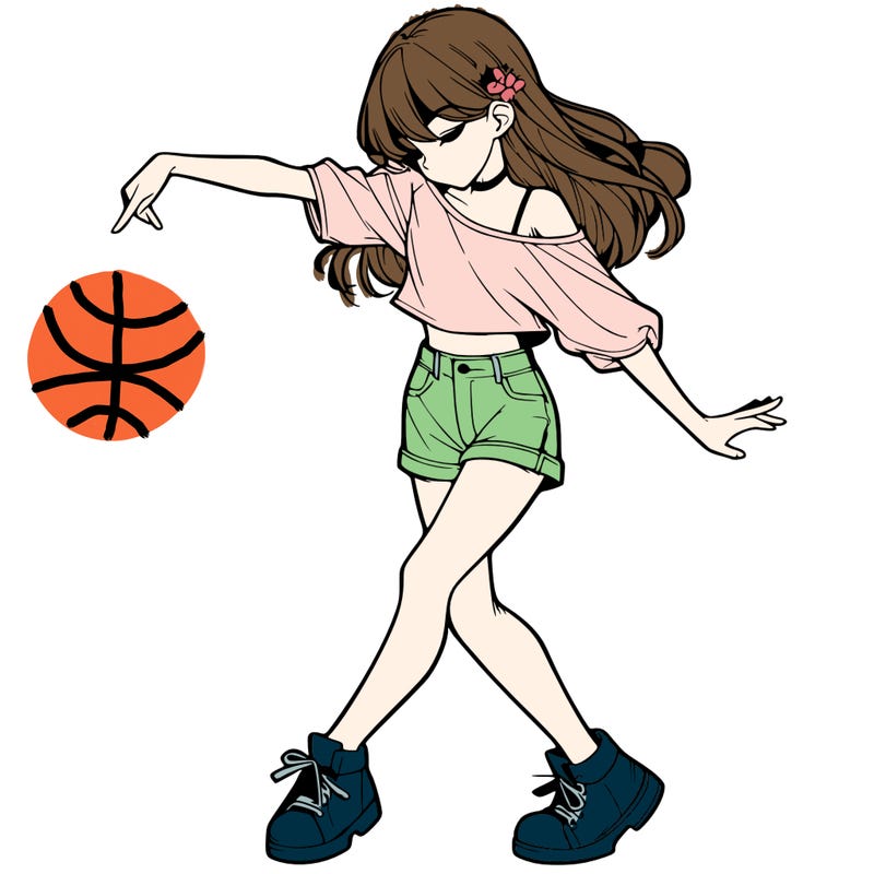 realistic girl danceing