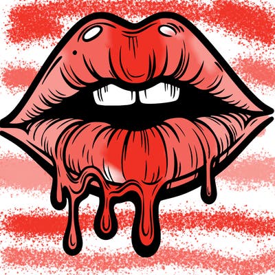 lips that look realistic and drip