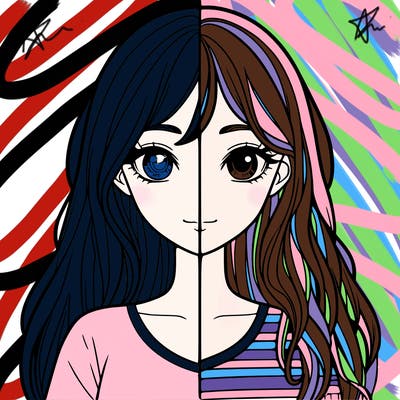 realistic girl split