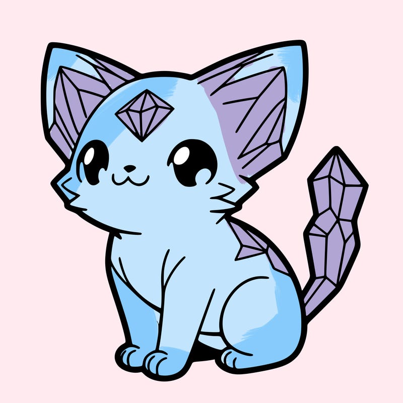 crystal kitten