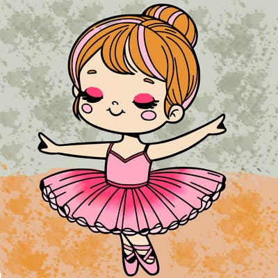 young ballet dancer in a tutu
