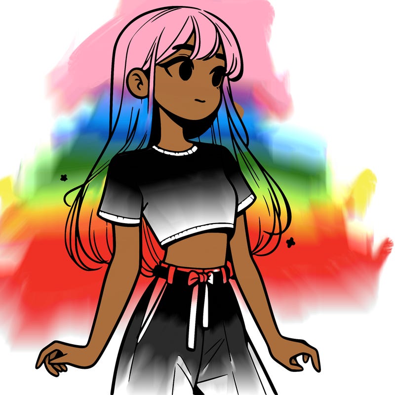 girl in a cute crop top