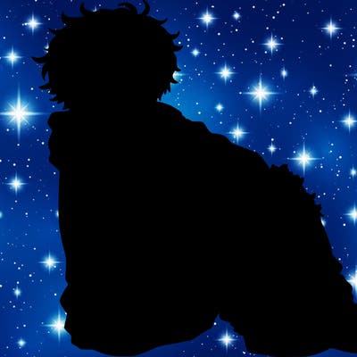 a male hoddie ripped jeans messy hair anime