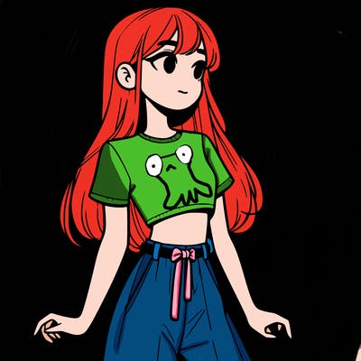 girl in a cute crop top