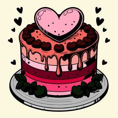 realistic heart cake