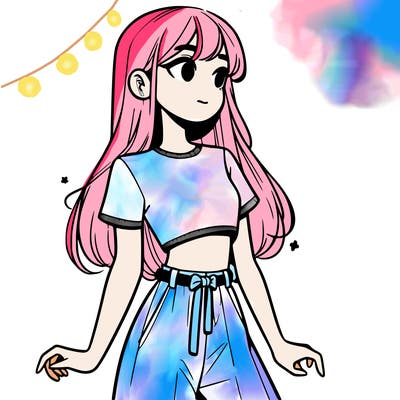 girl in a cute crop top