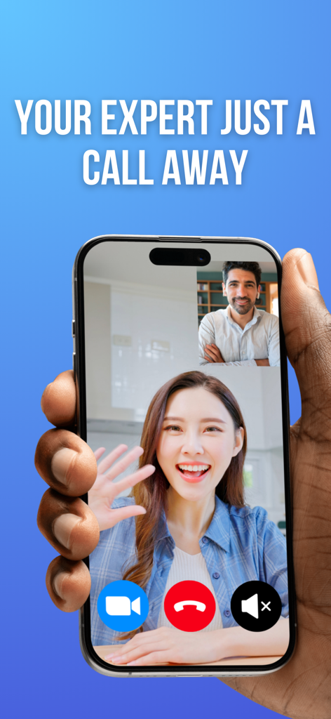 MantraCare - MantraCareアプリで医療専門家とビデオ通話をしている人。