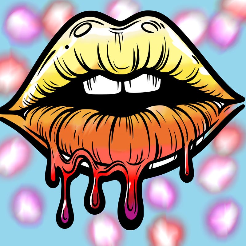 lips that look realistic and drip