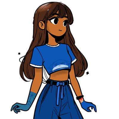 girl in a cute crop top