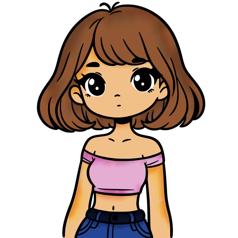 girl in a cute crop top