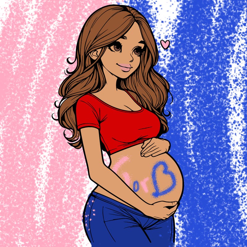 realistic pregnant girl